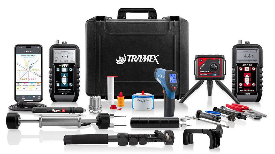 Tramex Flooring Master Kit X FMK-X CMEX5, MEX5, DL-RHTX & Hygro-i2 System