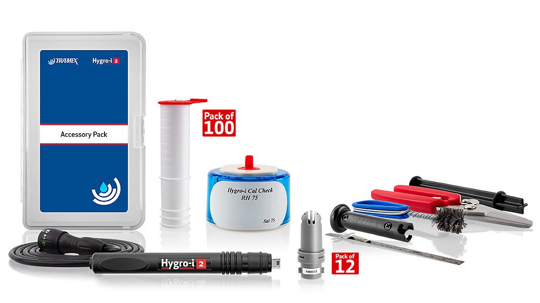 Tramex ASTM F2170 Accessory Pack AP-F2170-B  CMEX5 & DL-RHTX RH Testing Accessories