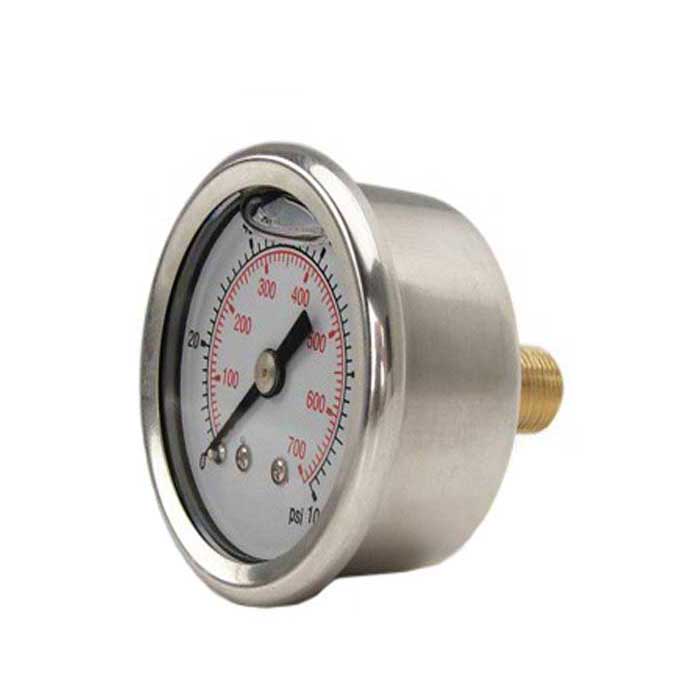Hydramaster Gauge Vacuum Rear Entry with Bracket 0-30"HG (074-017)  63mm