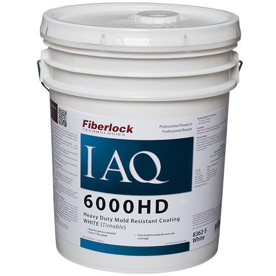 Fiberlock IAQ 6000HD Mold Resistant Coating White  High Build Acrylic Mold Coating 18.9L