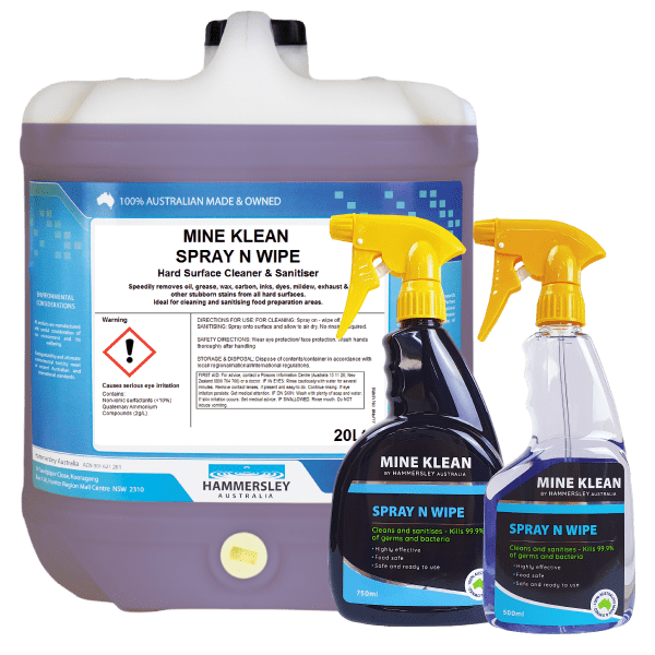 Hammersley Mine Klean Spray N Wipe Multipurpose Cleaner 500 ml