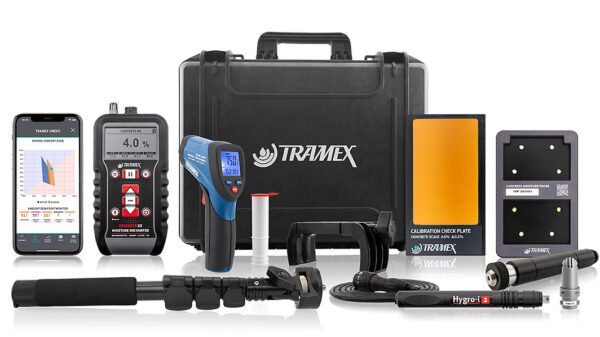 Tramex Concrete Moisture Determinator Inspector Kit CDIK CMEX5 with In-Situ RH Probe System
