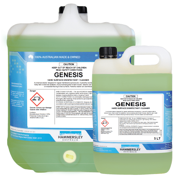 Hammersley Genesis Cleaner Disinfectant Sanitiser and Deodoriser 205L