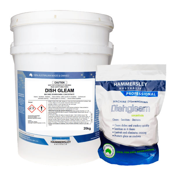 Hammersley Dish Gleam Machine Dishwashing Powder Soft Pack 2kg
