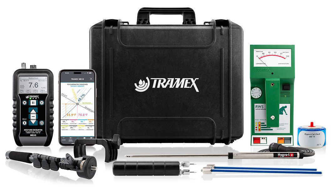 Tramex Building Survey Master Kit BSMK MEX5 Moisture Meter with RH, Pin and Hammer Probes