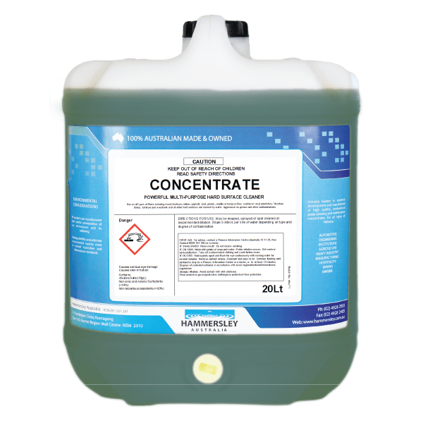 Hammersley Concentrate Multi Purpose Hard Surface Cleaner 20L