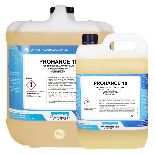 Hammersley Prohance 10 Carpet Care Nylon and Polypropylene Carpets 20L