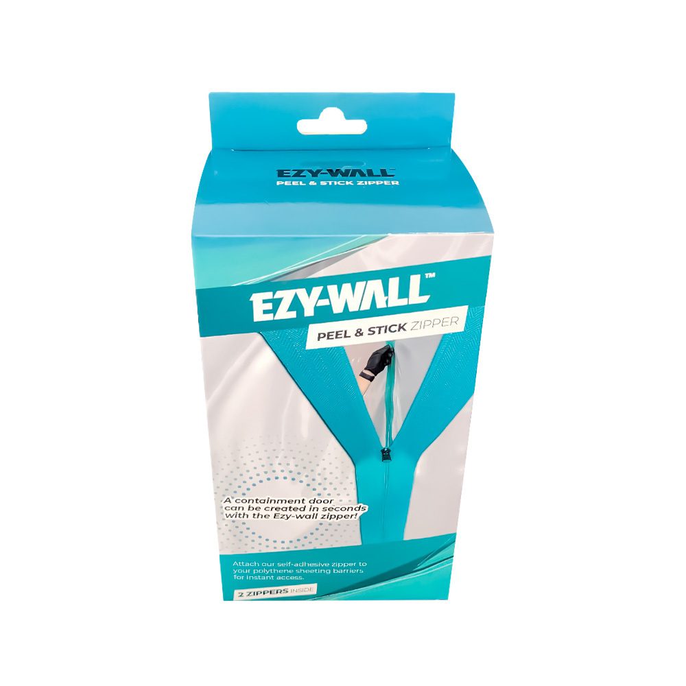 Ezy-Wall Peel and Stick Zipper 2 Pack – Dust Containment Plastic Barriers