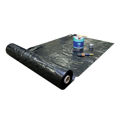 Ezy Consumables Black Builders Film 200um 4 x 50m Concrete Underlay & Site Protection
