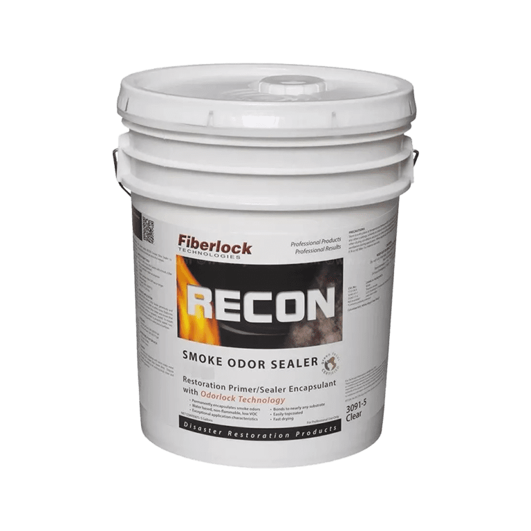 Fiberlock RECON Smoke Odour Sealer UltraClear Fire Smoke Odour Encapsulating Coating 18.9L