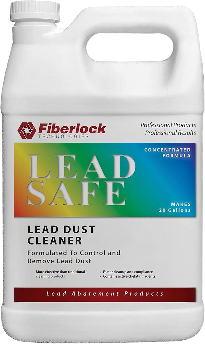 Fiberlock LeadSafe Cleaner Lead Dust Removal Post Renovation Lead Surface Cleaner 3.78L
