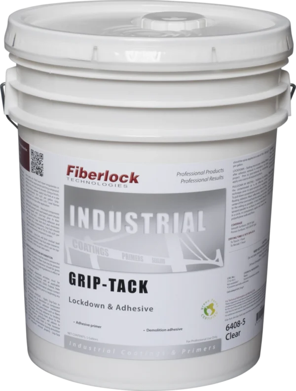 Fiberlock Grip Tack Multipurpose Adhesive Primer Asbestos Abatement Surface Primer 18.9L