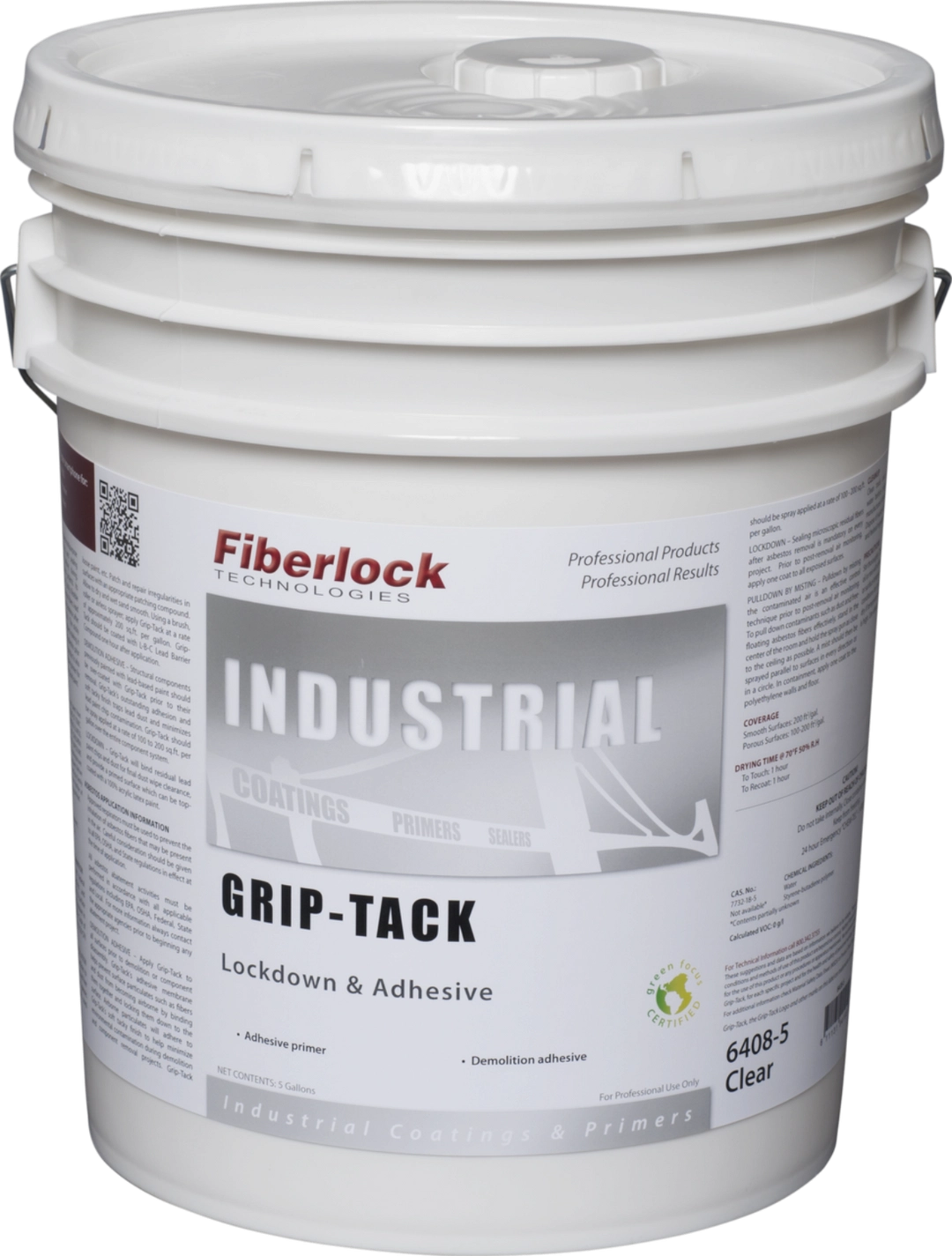 Fiberlock Grip Tack Multipurpose Adhesive Primer Asbestos Abatement Surface Primer 18.9L