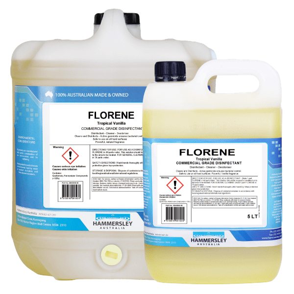 Hammersley Florene Tropical Vanilla Antiseptic Cleaner and Deodoriser 5L