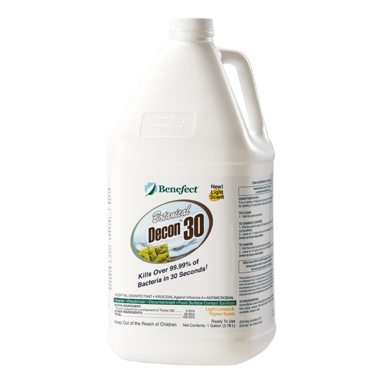 Benefect  Decon 30 -20276  Botanical Disinfectant Cleaner 3.78L-Carton