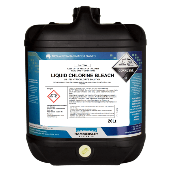 Hammersley Liquid Chlorine Bleach 20L