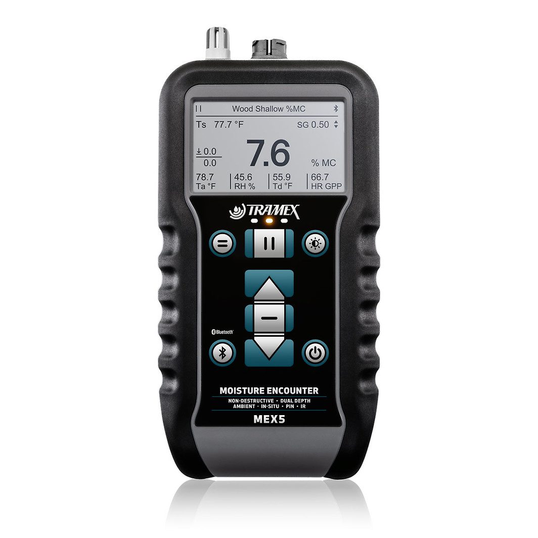Tramex Moisture Meter MEX5 Moisture Encounter X5 Multi Mode Non-Destructive Bluetooth with Probe Compatibility
