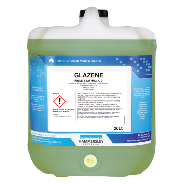 Hammersley Glazene Machine Dishwashing Rinse Aid 5L