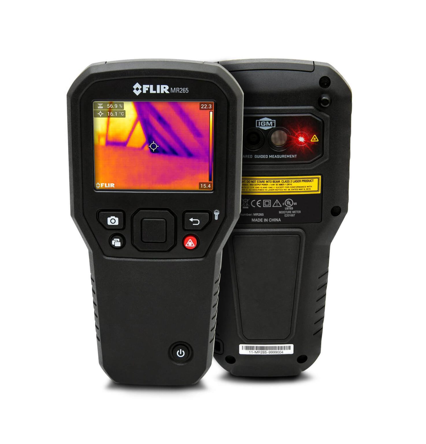 FLIR Moisture Meter MR277 Pinless with Thermal Imaging, Laser and Environmental Sensors Infrared Guided Measurement