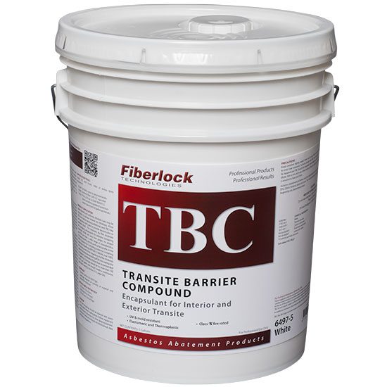 Fiberlock TBC Transite Barrier Compound Coating Asbestos Cement Board Sealer 18.9L