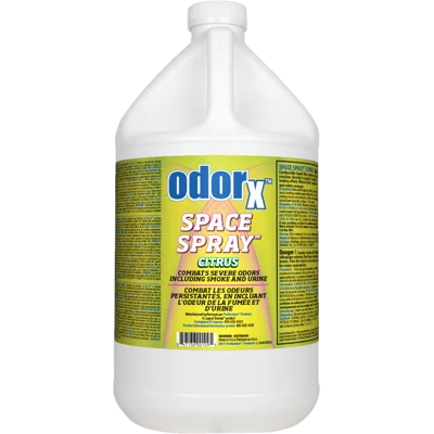 ODORx Space Spray Citrus Lemon Industrial Odour Neutraliser Carton 3.78L