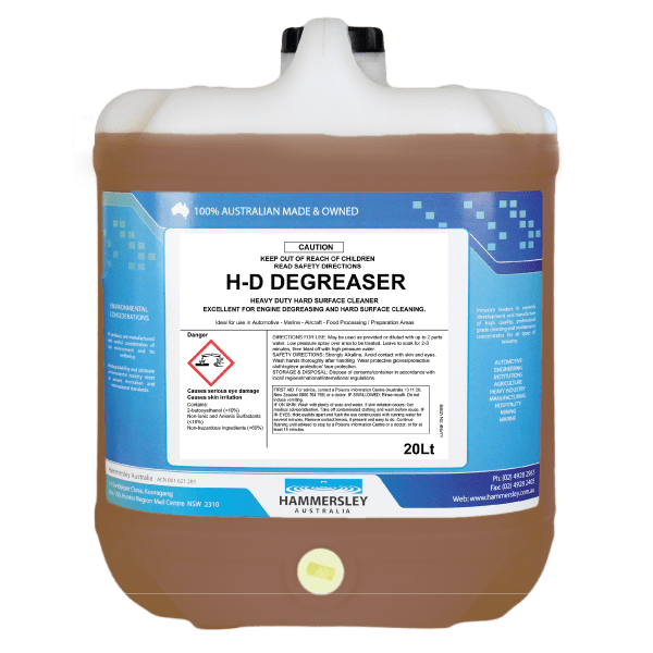 Hammersley HD Degreaser Heavy Duty Surface Cleaner 5L