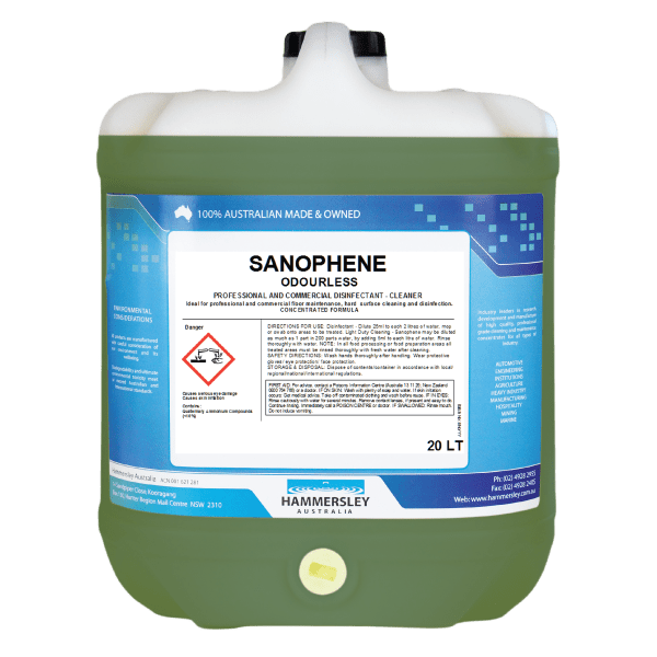 Hammersley Sanophene Odourless Disinfectant Sanitiser & Deodoriser 1000L