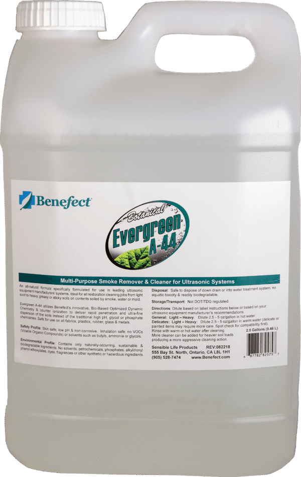 Benefect Evergreen A-44 Ultrasonic Cleaning Solution 9.5L