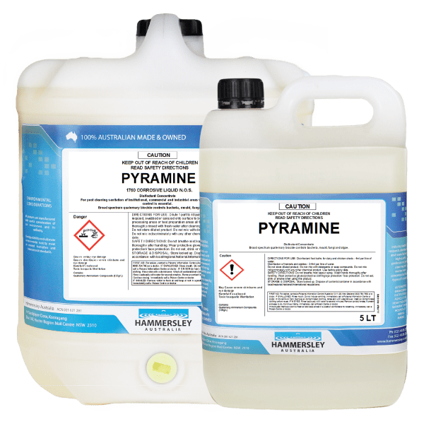 Hammersley Pyramine Germicidal Concentrate Food-Safe Disinfectant 20L