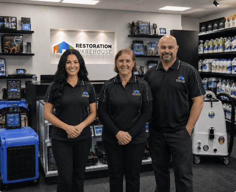 Restoration Warehouse team in the showroom