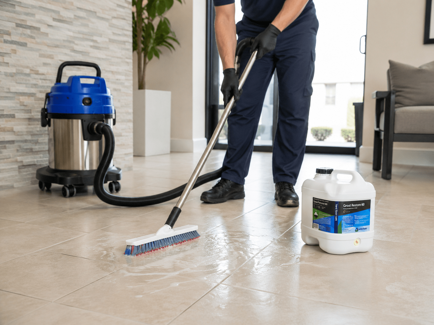 Professional tile and grout cleaning