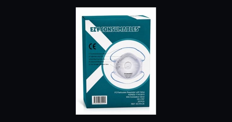 Ezy Consumables P2 particulate respirator with valve box
